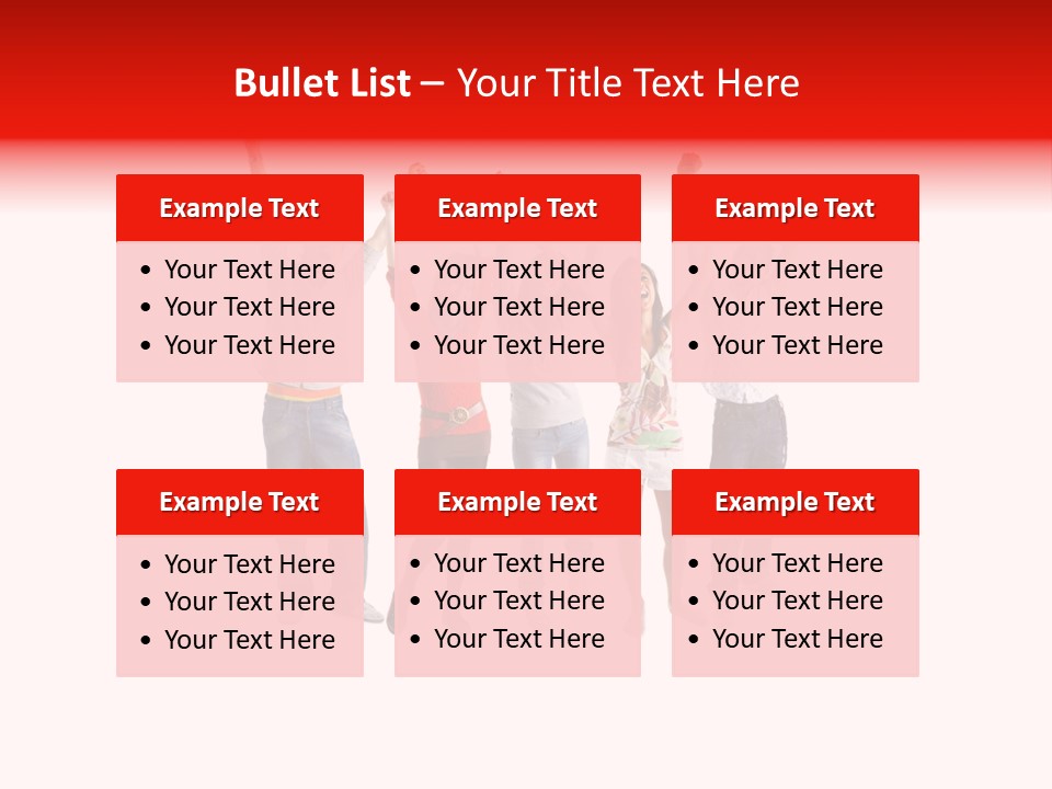 A Group Of People Jumping Up In The Air PowerPoint Template