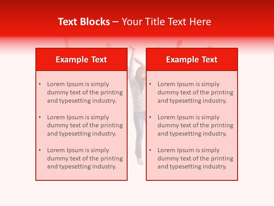 A Group Of People Jumping Up In The Air PowerPoint Template