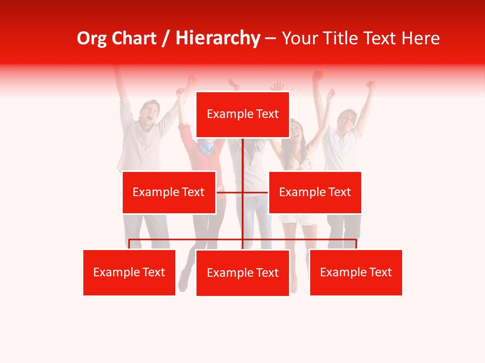 A Group Of People Jumping Up In The Air PowerPoint Template