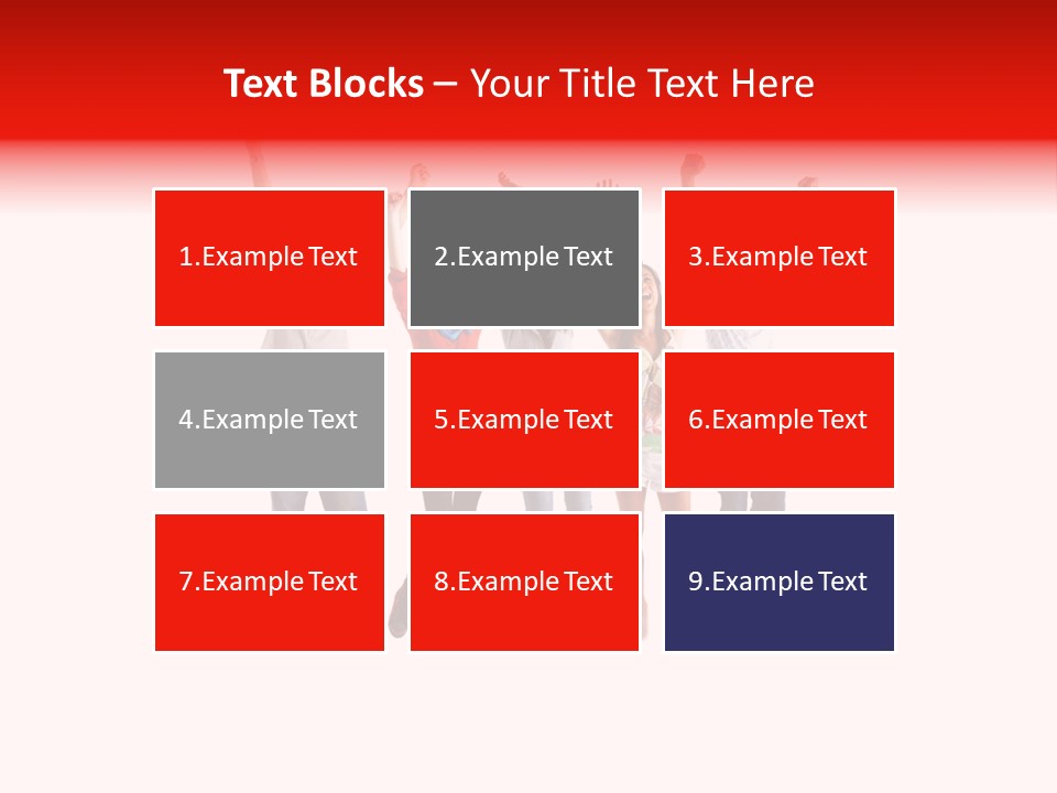 A Group Of People Jumping Up In The Air PowerPoint Template