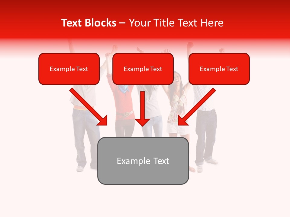 A Group Of People Jumping Up In The Air PowerPoint Template