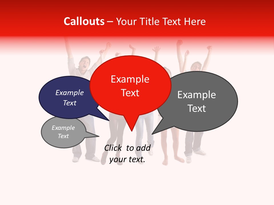 A Group Of People Jumping Up In The Air PowerPoint Template