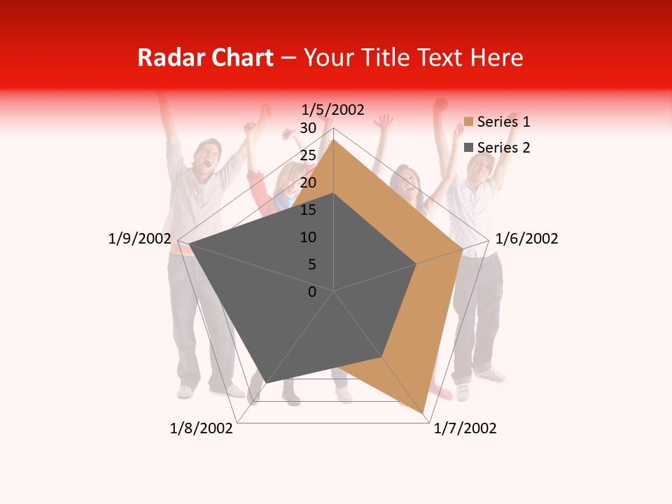 A Group Of People Jumping Up In The Air PowerPoint Template