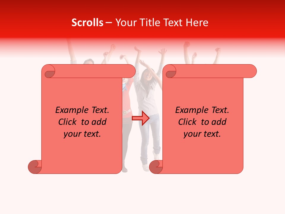 A Group Of People Jumping Up In The Air PowerPoint Template