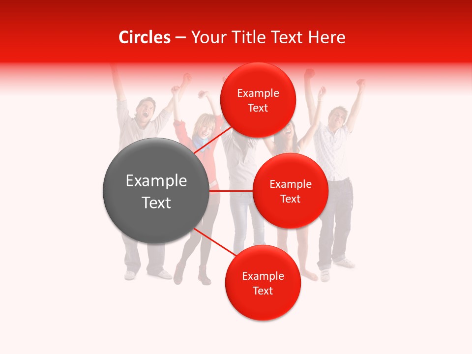 A Group Of People Jumping Up In The Air PowerPoint Template