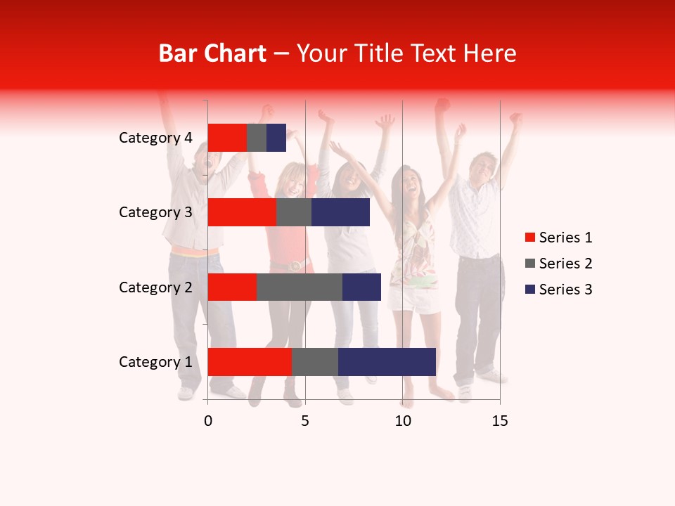 A Group Of People Jumping Up In The Air PowerPoint Template