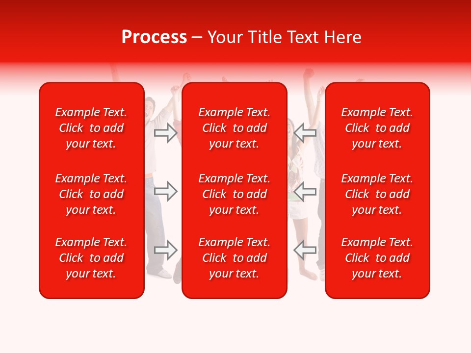 A Group Of People Jumping Up In The Air PowerPoint Template