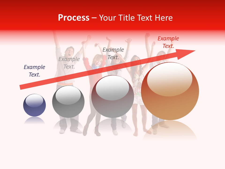 A Group Of People Jumping Up In The Air PowerPoint Template