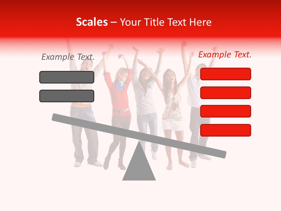 A Group Of People Jumping Up In The Air PowerPoint Template