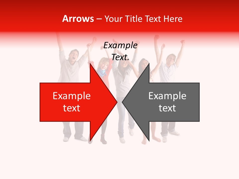 A Group Of People Jumping Up In The Air PowerPoint Template