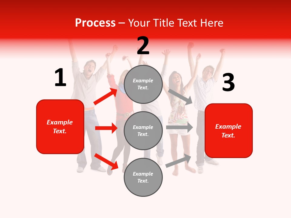 A Group Of People Jumping Up In The Air PowerPoint Template