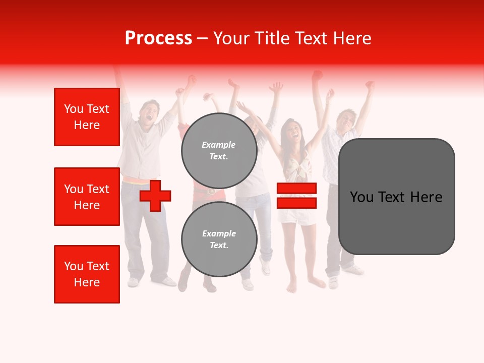 A Group Of People Jumping Up In The Air PowerPoint Template