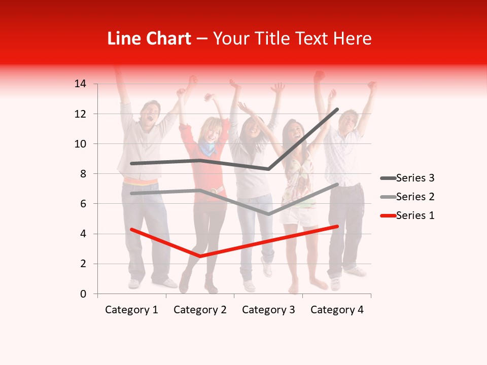 A Group Of People Jumping Up In The Air PowerPoint Template