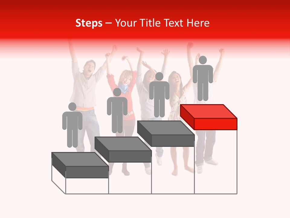 A Group Of People Jumping Up In The Air PowerPoint Template