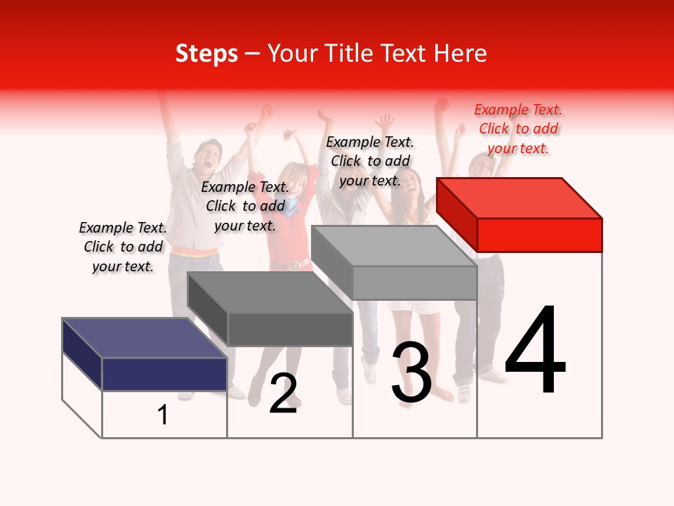 A Group Of People Jumping Up In The Air PowerPoint Template