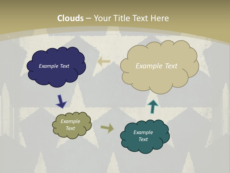 Fourth Blue White PowerPoint Template