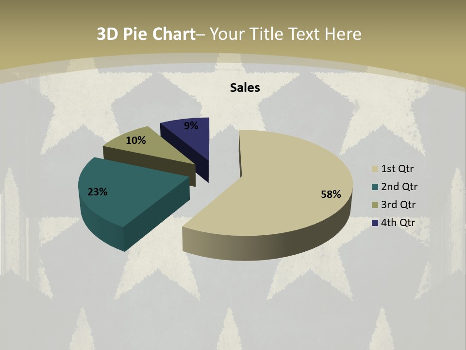 Fourth Blue White PowerPoint Template
