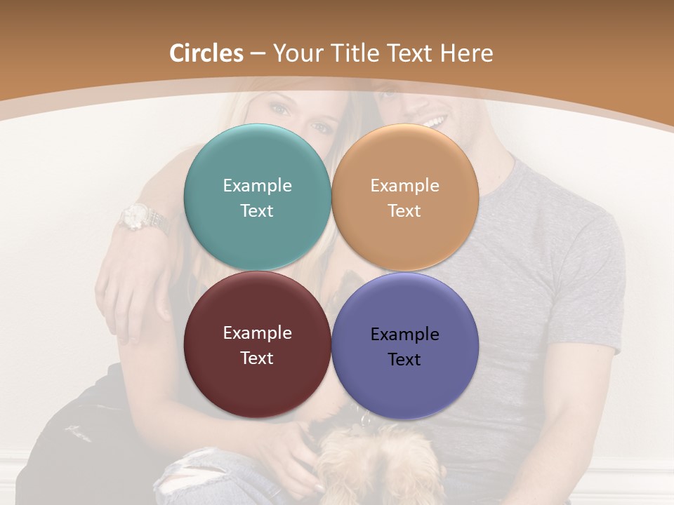 Man Dog Laugh PowerPoint Template