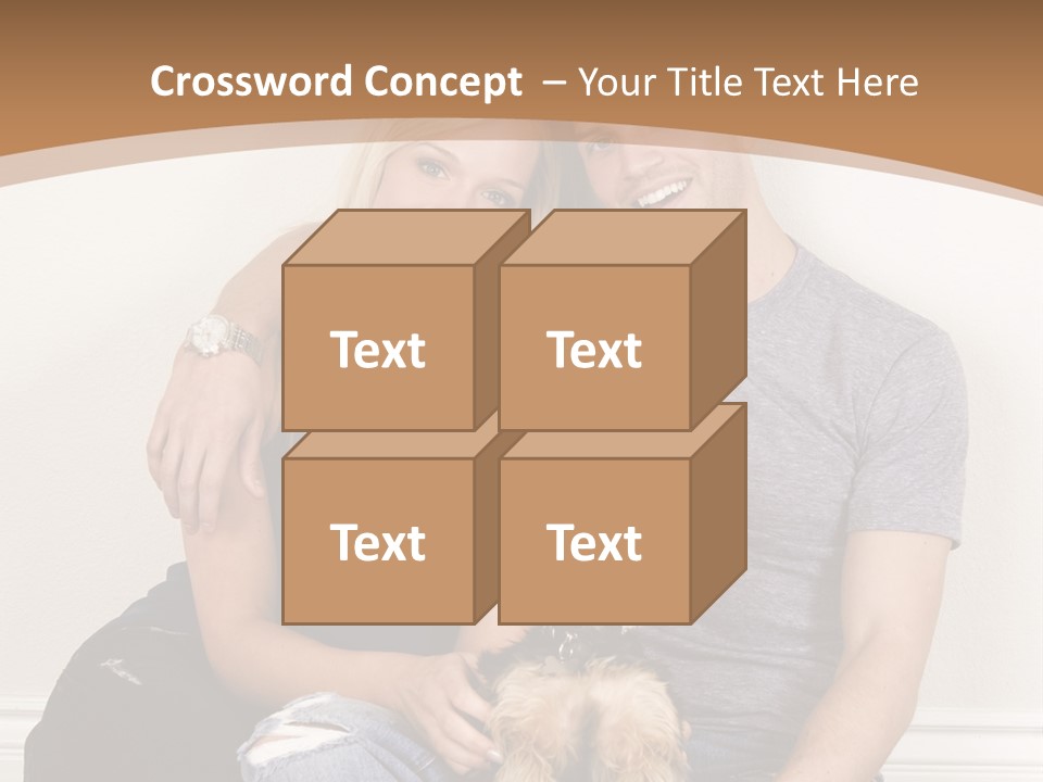 Man Dog Laugh PowerPoint Template