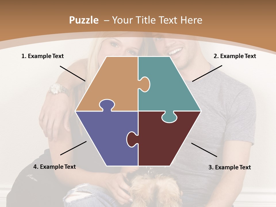 Man Dog Laugh PowerPoint Template