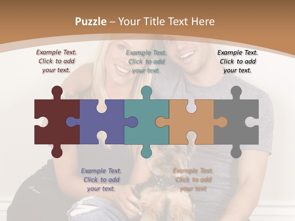 Man Dog Laugh PowerPoint Template