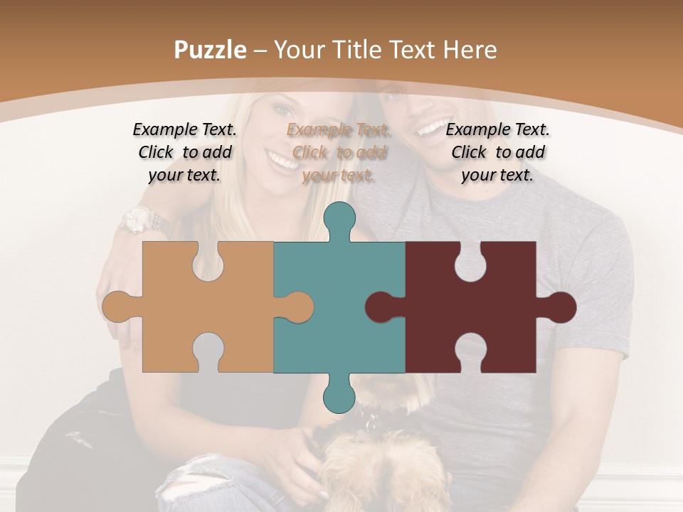 Man Dog Laugh PowerPoint Template