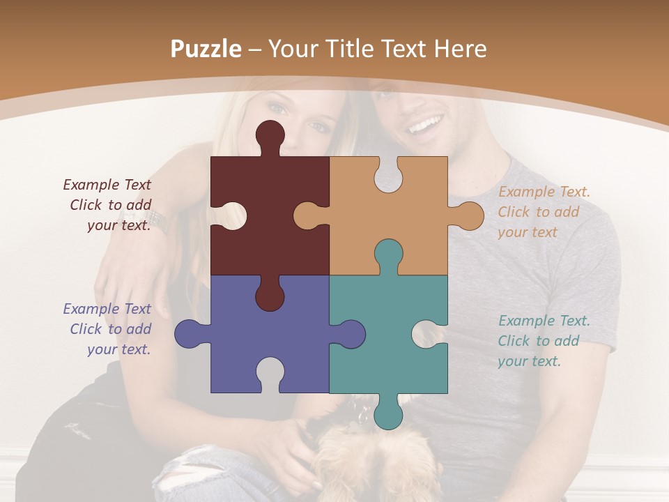 Man Dog Laugh PowerPoint Template