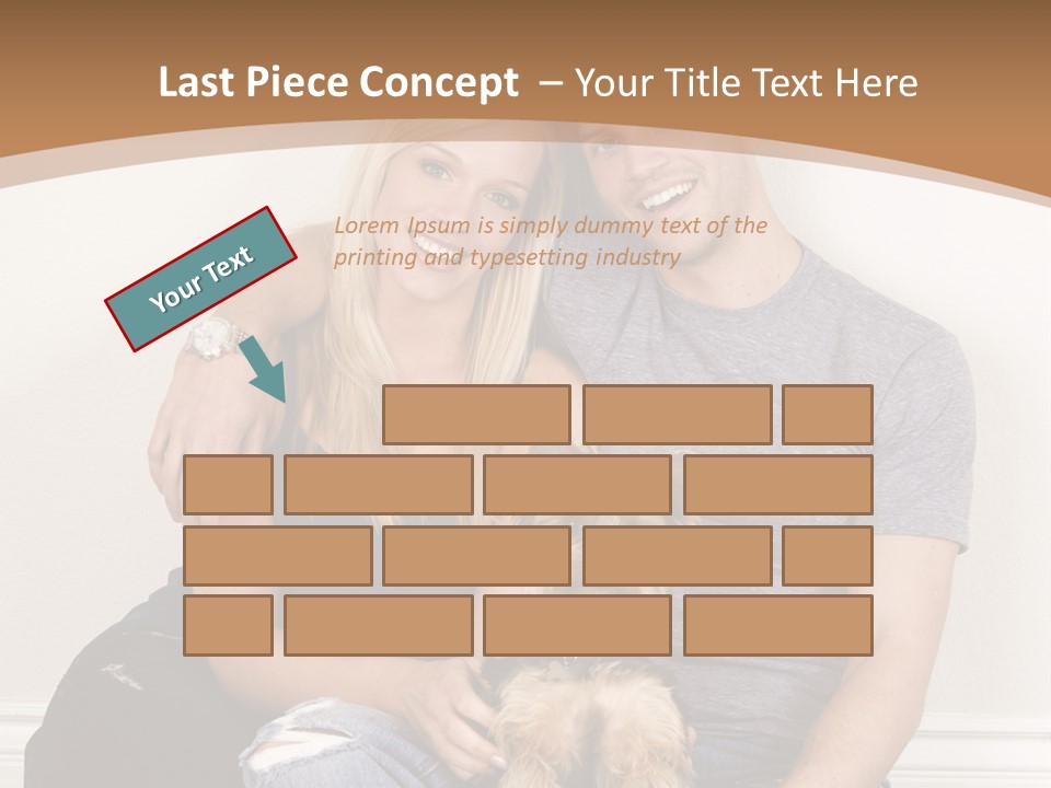 Man Dog Laugh PowerPoint Template