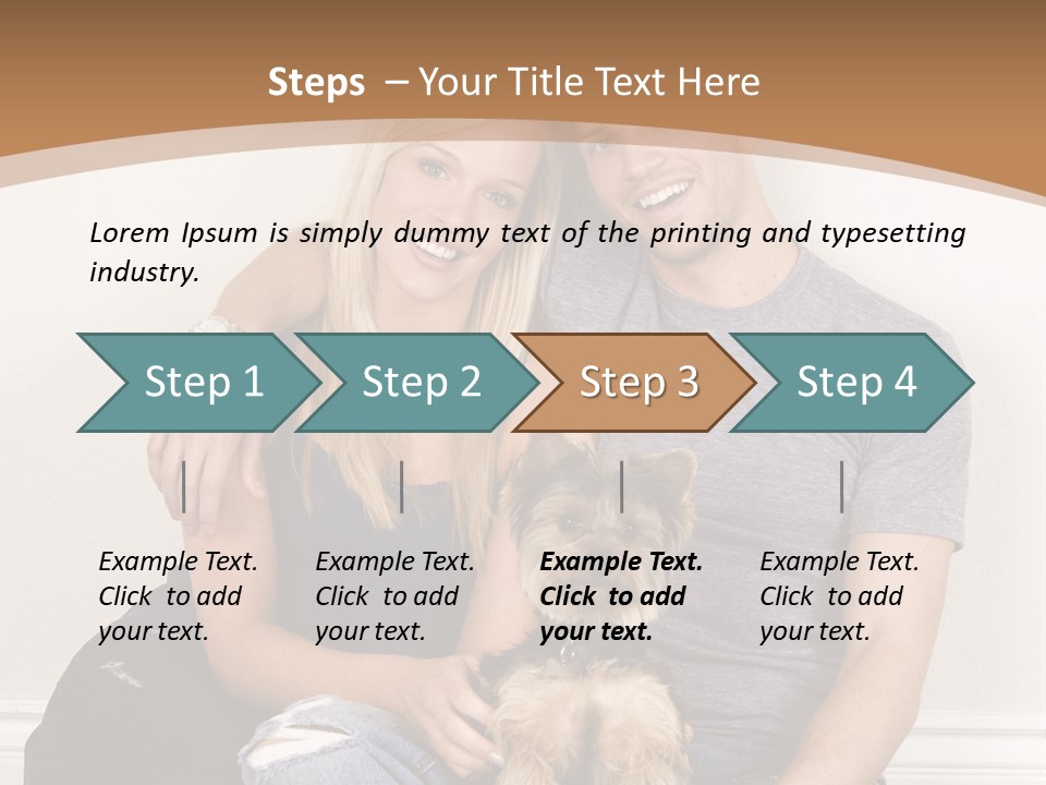 Man Dog Laugh PowerPoint Template