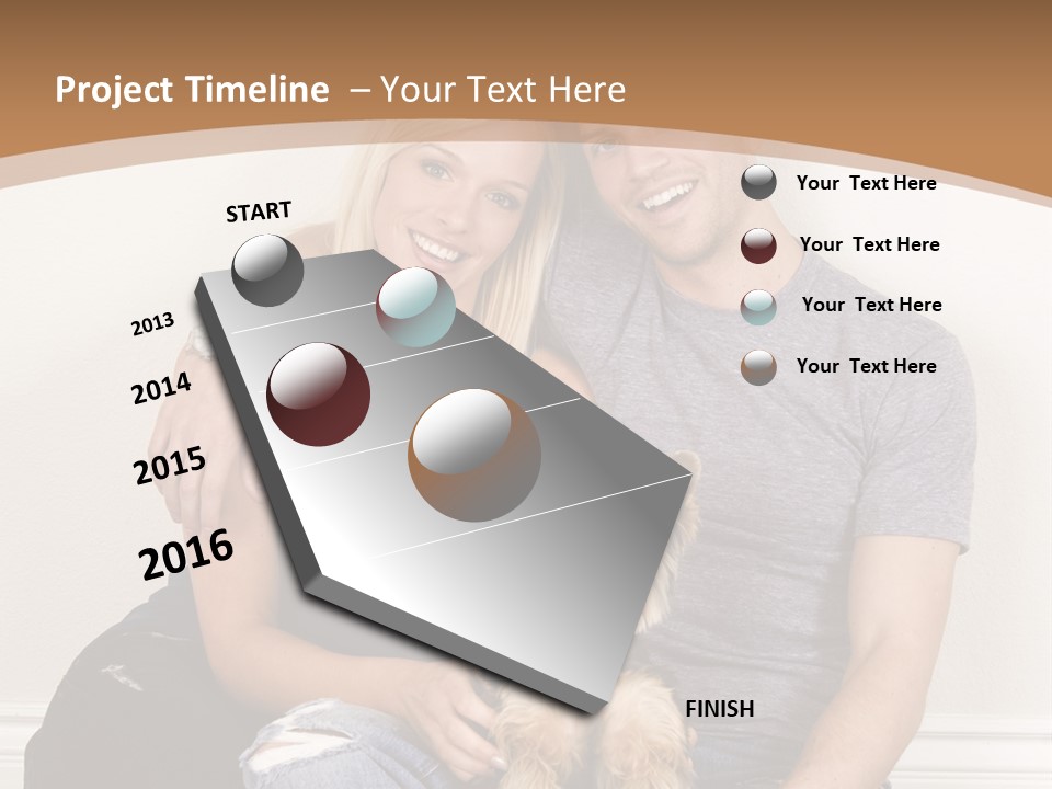 Man Dog Laugh PowerPoint Template