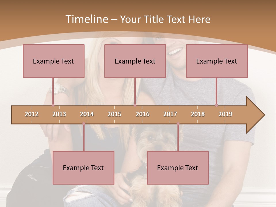 Man Dog Laugh PowerPoint Template