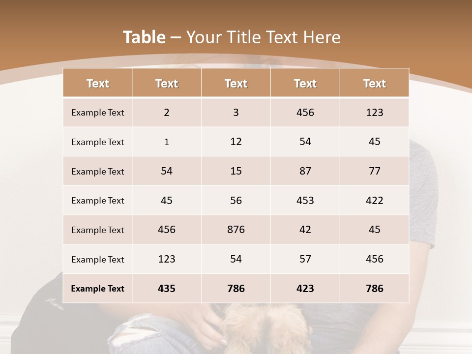 Man Dog Laugh PowerPoint Template