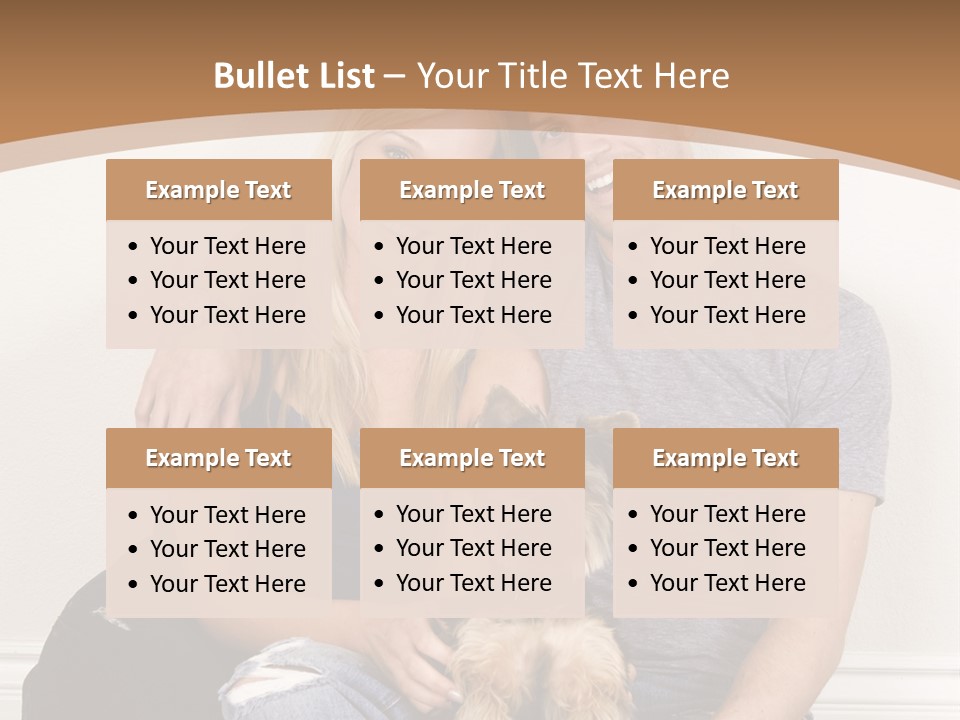 Man Dog Laugh PowerPoint Template