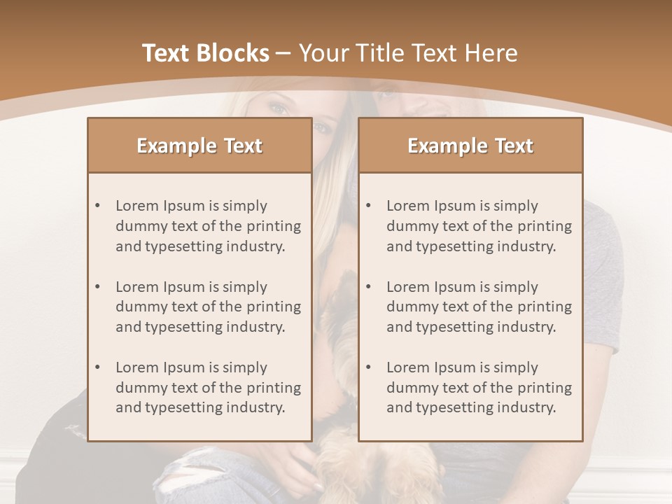 Man Dog Laugh PowerPoint Template