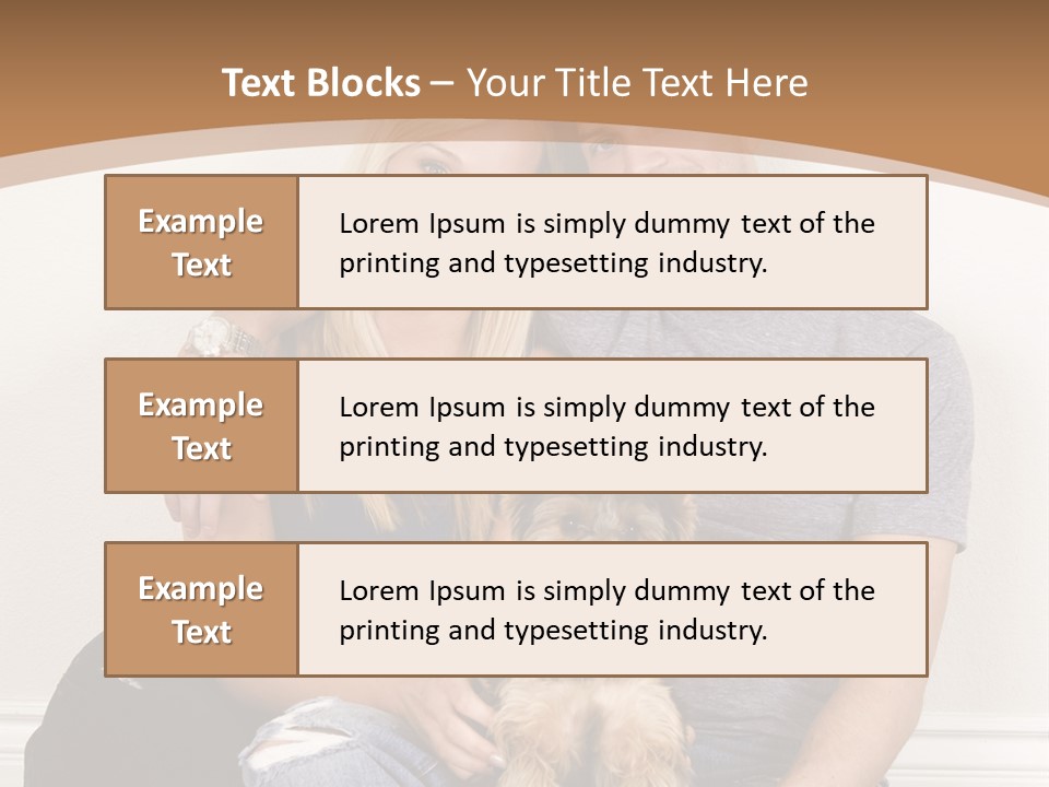 Man Dog Laugh PowerPoint Template