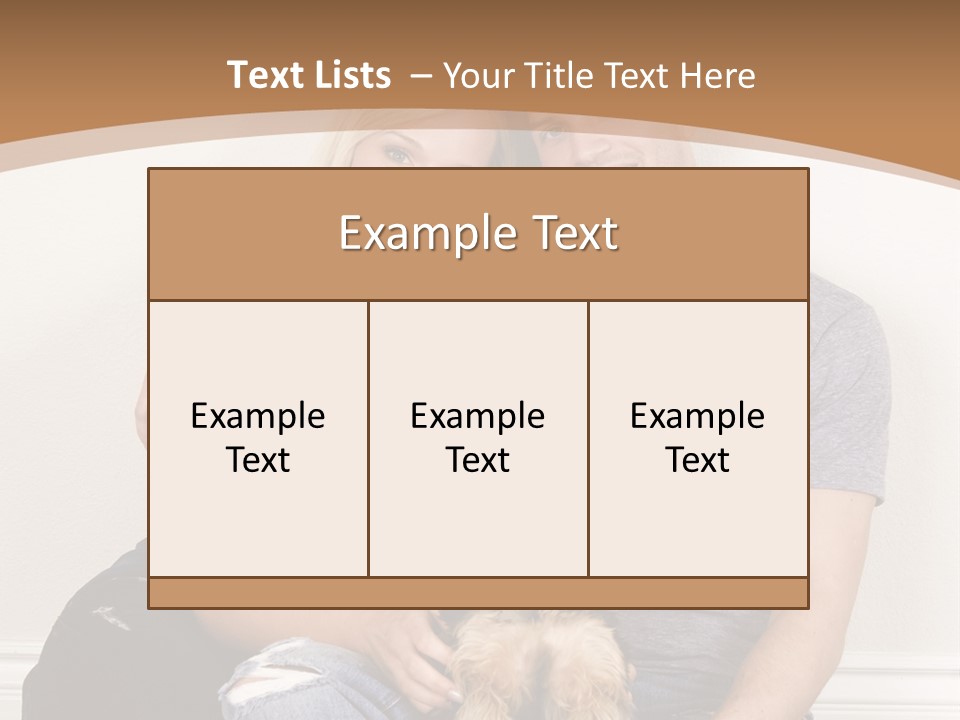 Man Dog Laugh PowerPoint Template