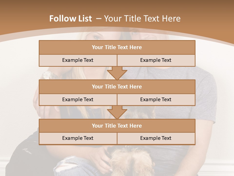 Man Dog Laugh PowerPoint Template