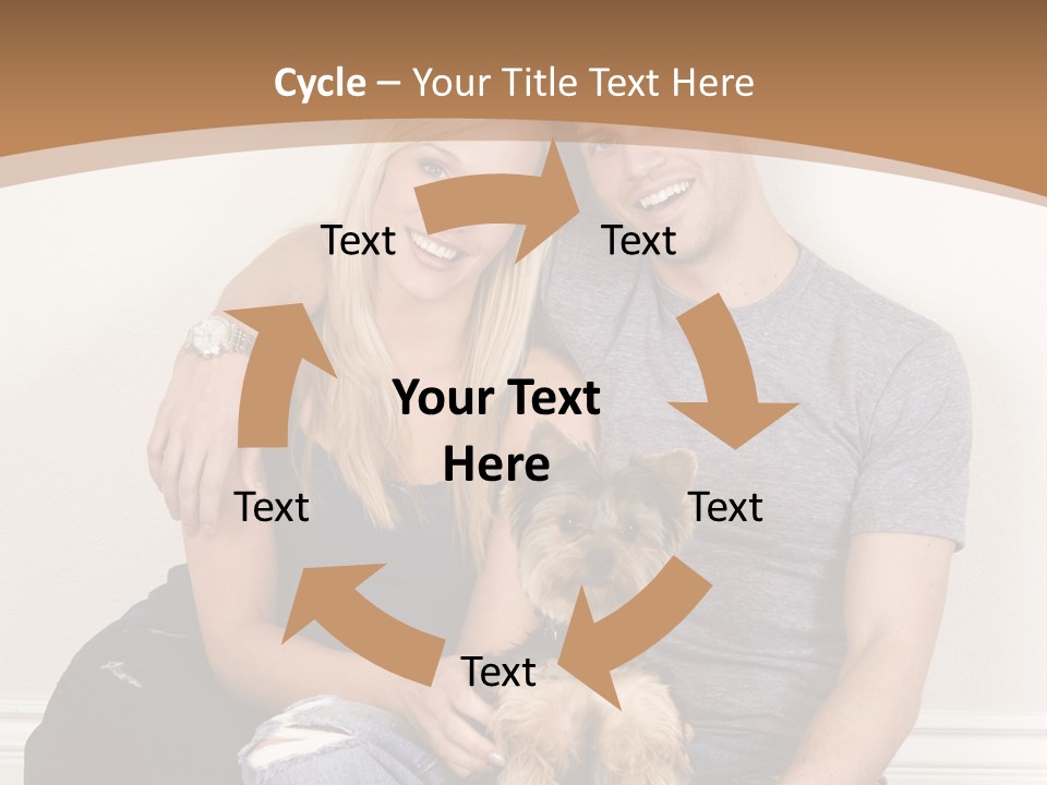 Man Dog Laugh PowerPoint Template