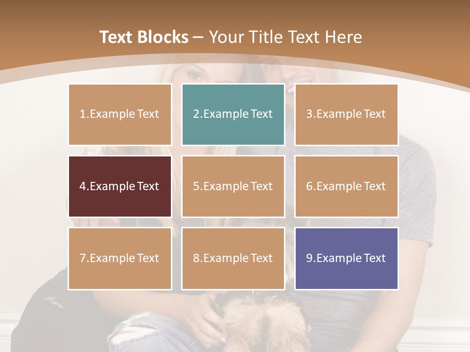 Man Dog Laugh PowerPoint Template