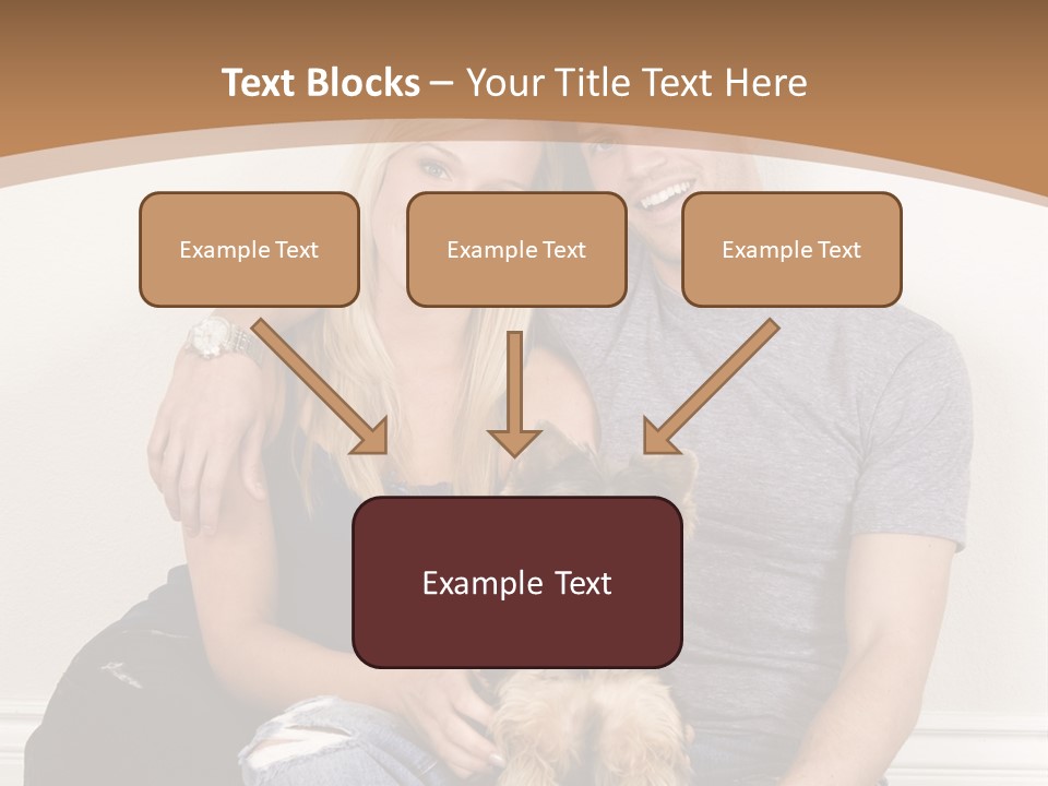 Man Dog Laugh PowerPoint Template