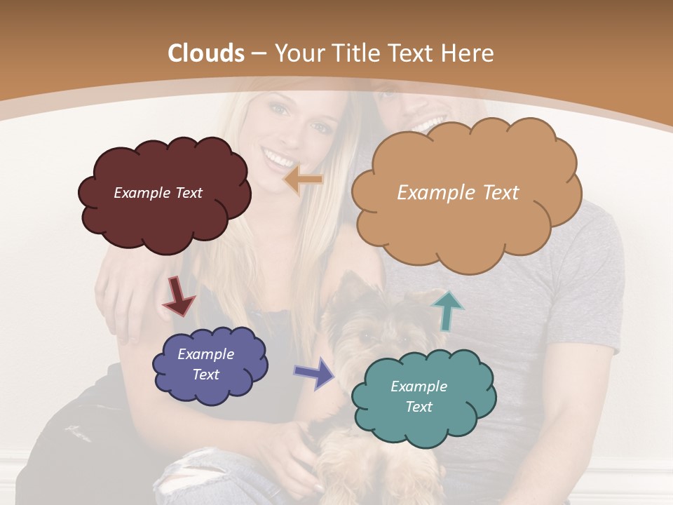 Man Dog Laugh PowerPoint Template