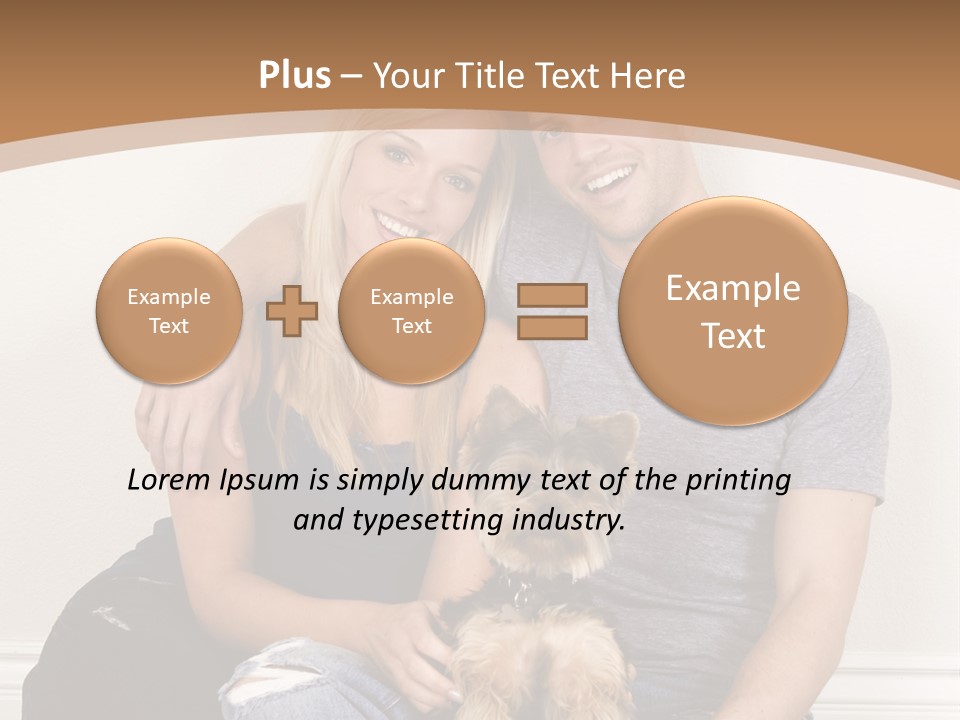 Man Dog Laugh PowerPoint Template