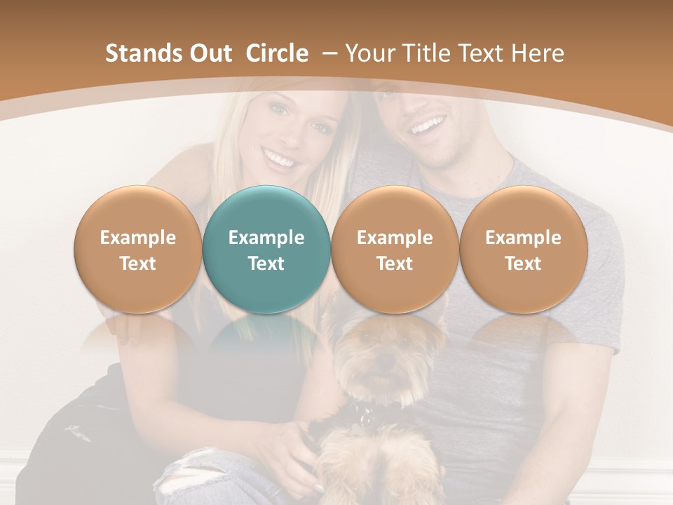 Man Dog Laugh PowerPoint Template