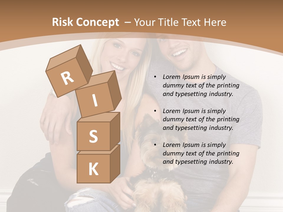 Man Dog Laugh PowerPoint Template