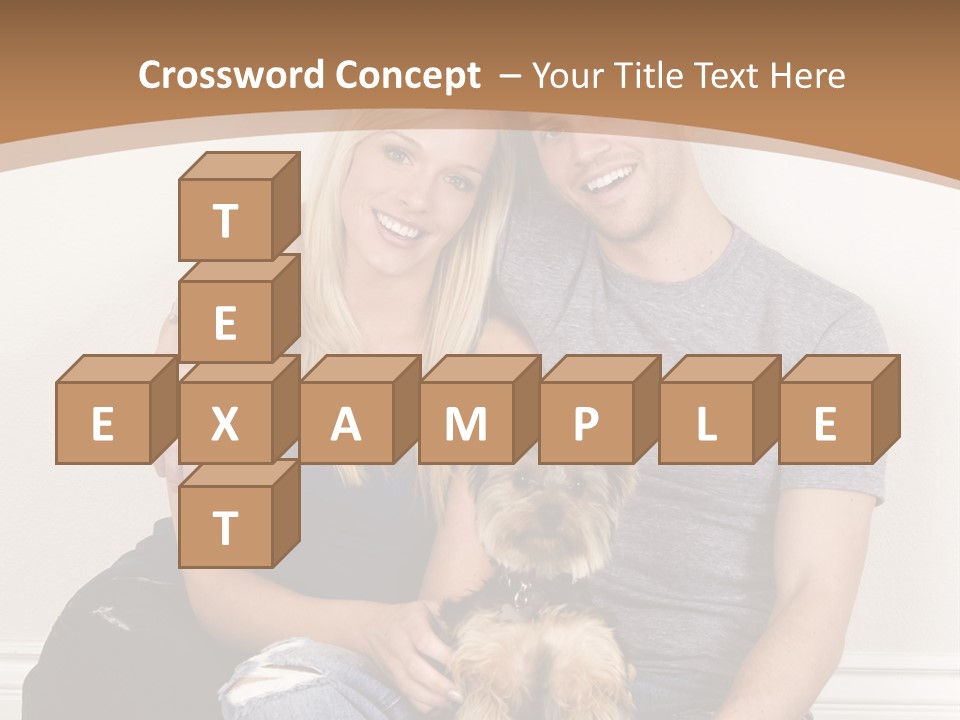 Man Dog Laugh PowerPoint Template