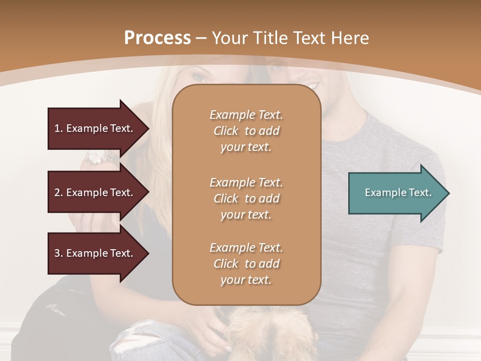 Man Dog Laugh PowerPoint Template