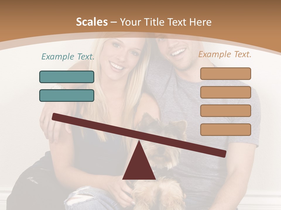 Man Dog Laugh PowerPoint Template