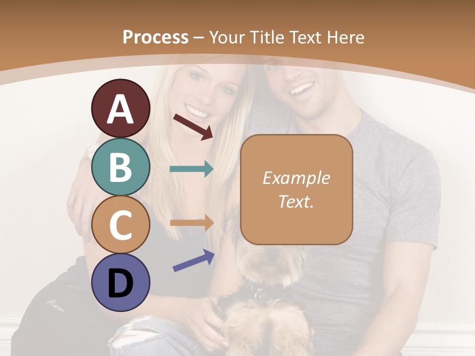 Man Dog Laugh PowerPoint Template