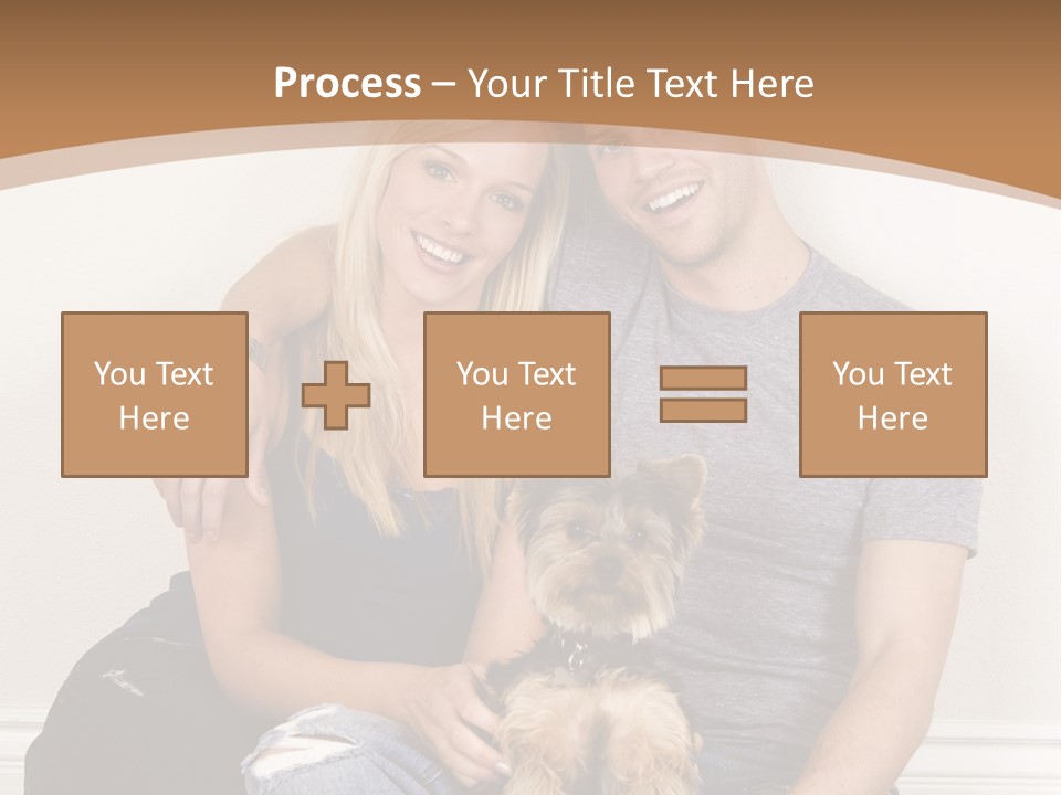Man Dog Laugh PowerPoint Template