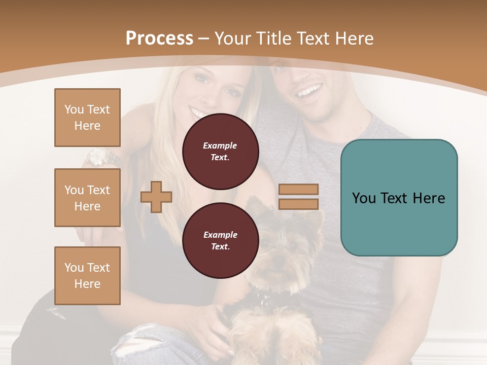 Man Dog Laugh PowerPoint Template